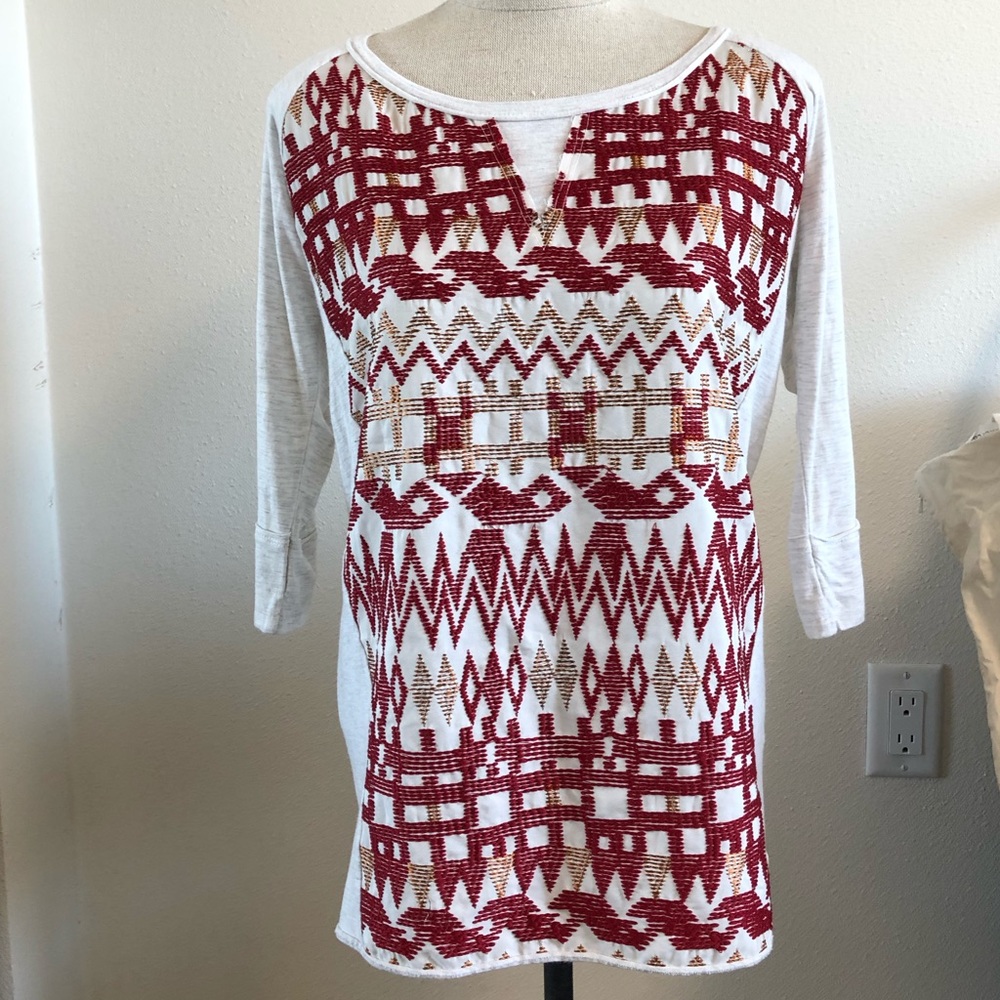 Anthropologie Dolan Lamai Embroidered T-Shirt - Picture 3 of 7